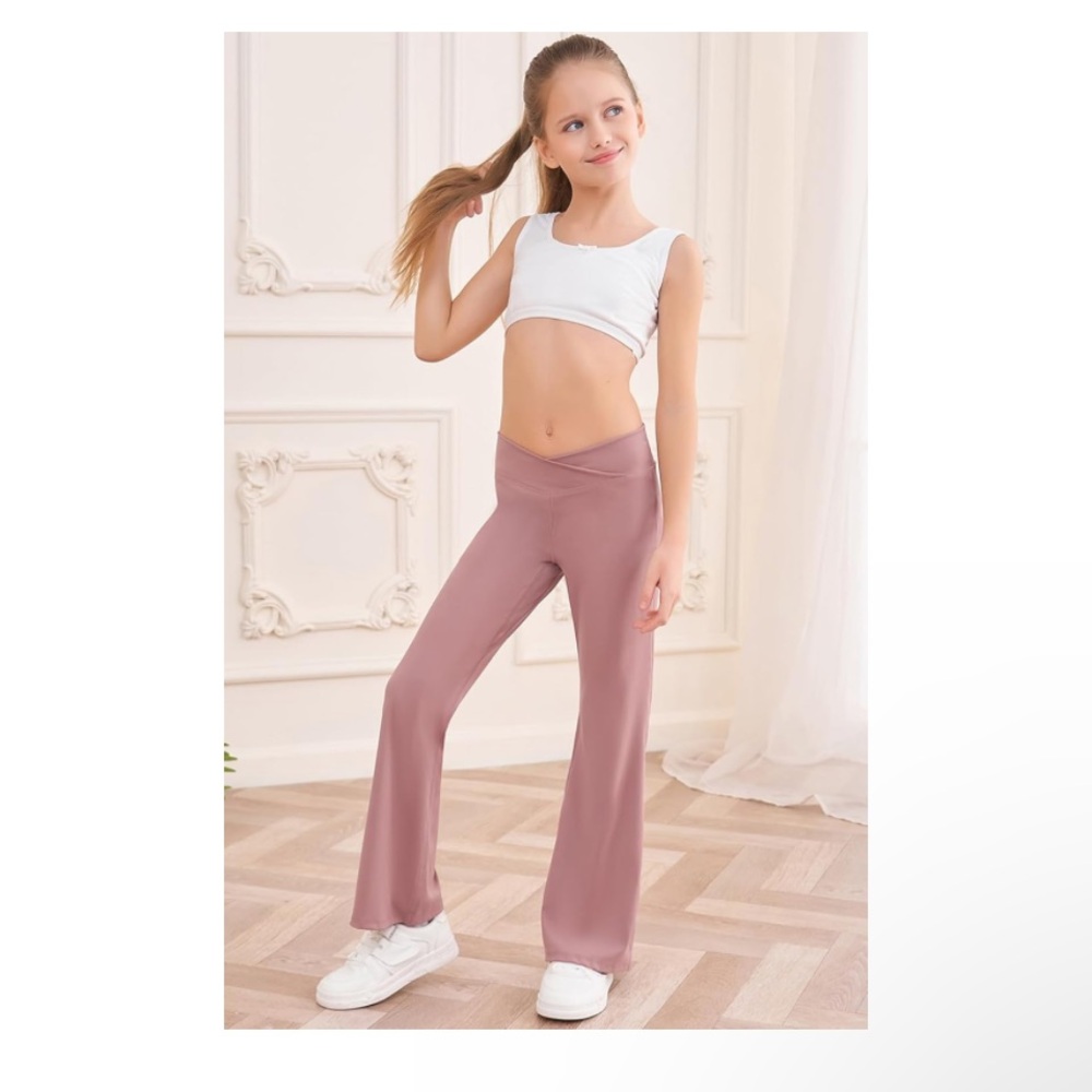 Beauhuty Girls Flare Leggings Yoga Pants High Waisted Bootcut NWT size Medium